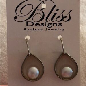 Argentium Silver Droplet Earrings
